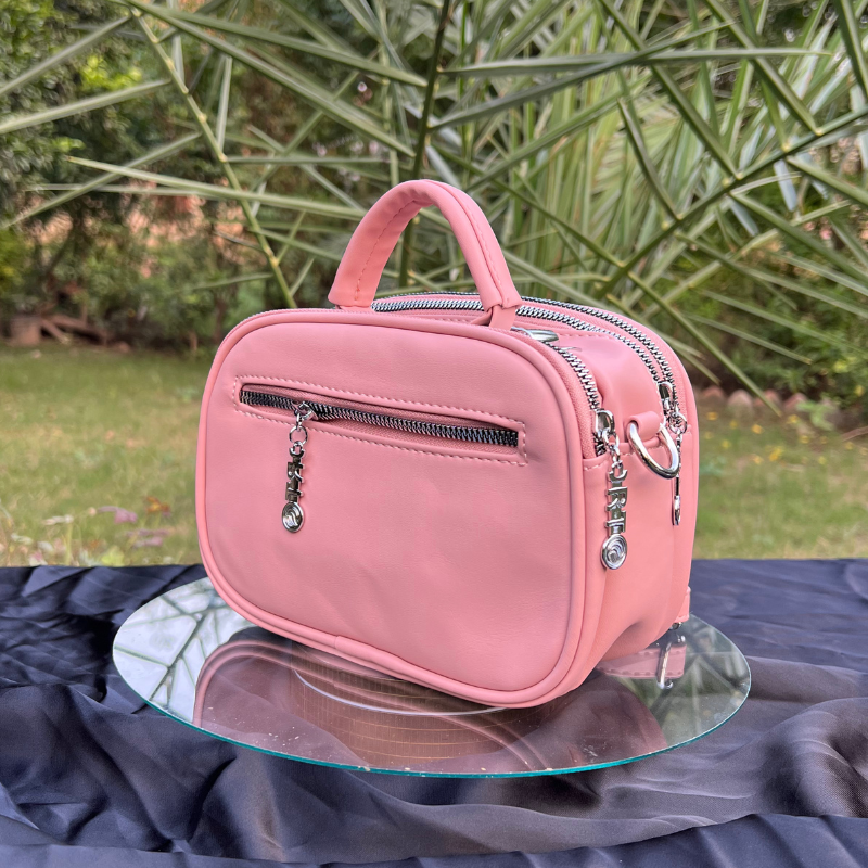 Triple-Zip Crossbody